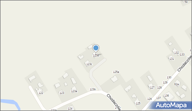 Chodaczów, Chodaczów, 123d, mapa Chodaczów