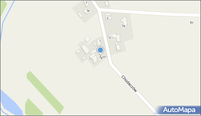 Chodaczów, Chodaczów, 7a, mapa Chodaczów