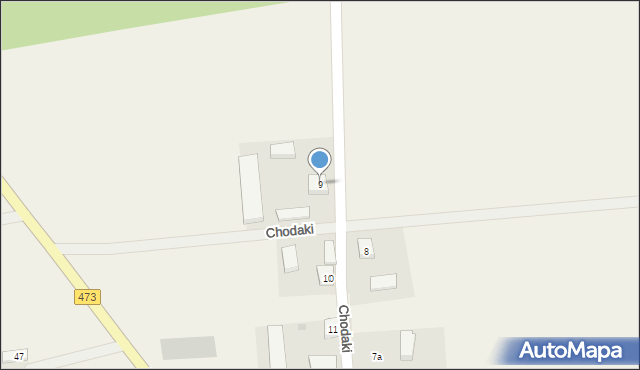 Chodaki, Chodaki, 9, mapa Chodaki