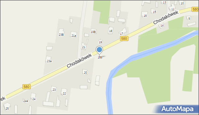 Chodakówek, Chodakówek, 18b, mapa Chodakówek