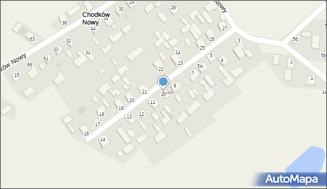 Chodków Nowy, Chodków Nowy, 10, mapa Chodków Nowy