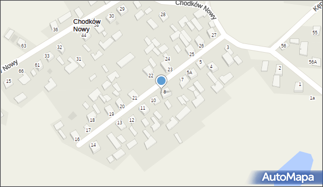 Chodków Nowy, Chodków Nowy, 9, mapa Chodków Nowy