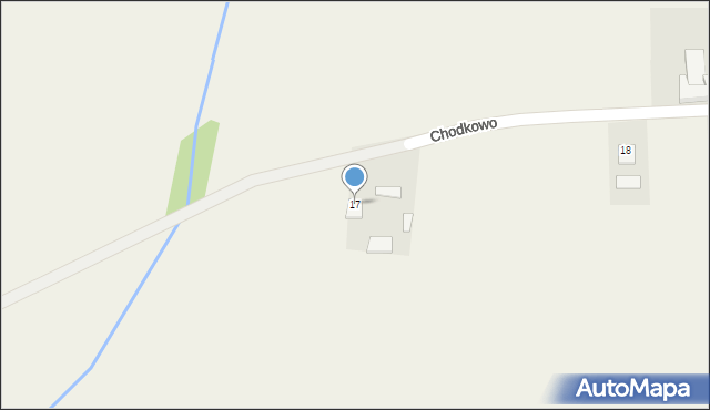 Chodkowo, Chodkowo, 17, mapa Chodkowo