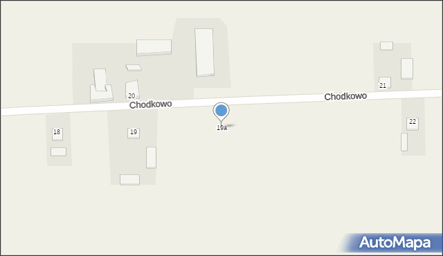 Chodkowo, Chodkowo, 19a, mapa Chodkowo