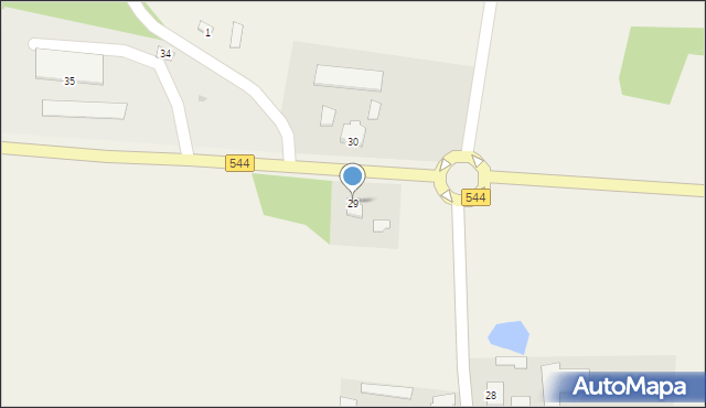 Chodkowo-Kuchny, Chodkowo-Kuchny, 29, mapa Chodkowo-Kuchny
