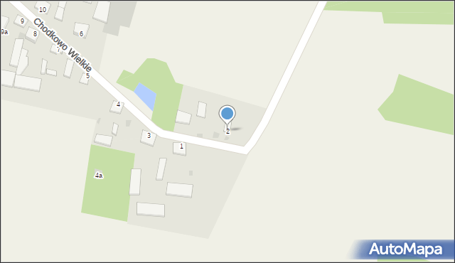Chodkowo Wielkie, Chodkowo Wielkie, 2, mapa Chodkowo Wielkie