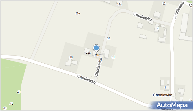 Chodlewko, Chodlewko, 22b, mapa Chodlewko