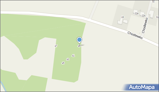Chodlewko, Chodlewko, 40, mapa Chodlewko