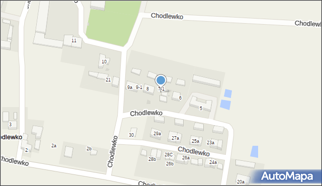 Chodlewko, Chodlewko, 7a, mapa Chodlewko