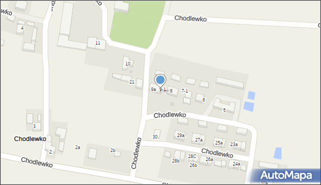 Chodlewko, Chodlewko, 9B, mapa Chodlewko