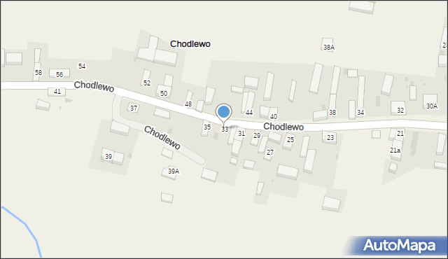 Chodlewo, Chodlewo, 33, mapa Chodlewo