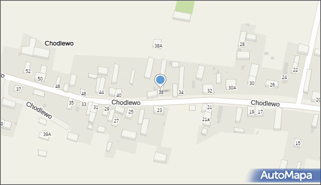 Chodlewo, Chodlewo, 38, mapa Chodlewo