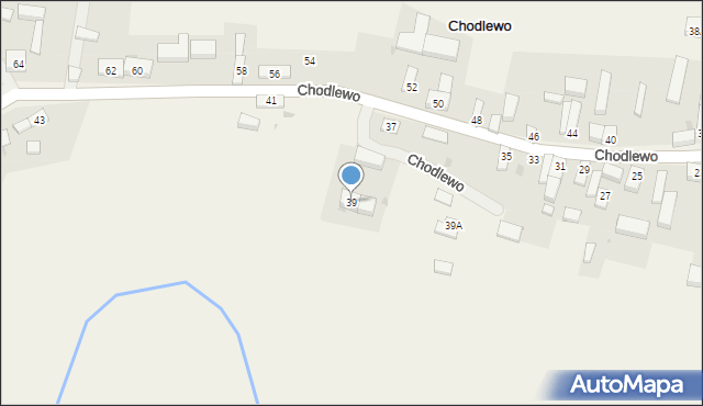 Chodlewo, Chodlewo, 39, mapa Chodlewo