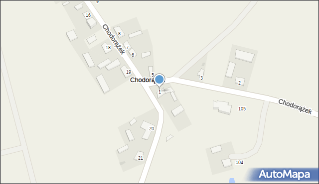 Chodorążek, Chodorążek, 1, mapa Chodorążek