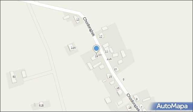 Chodorążek, Chodorążek, 14, mapa Chodorążek