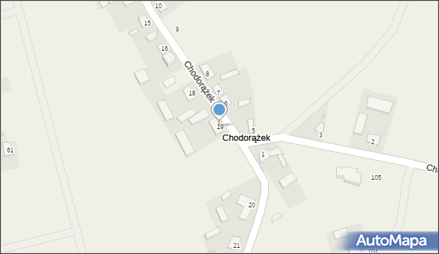 Chodorążek, Chodorążek, 19, mapa Chodorążek