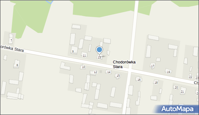 Chodorówka Stara, Chodorówka Stara, 13, mapa Chodorówka Stara