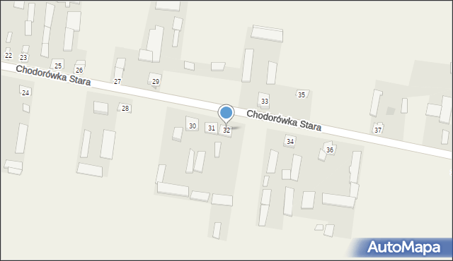 Chodorówka Stara, Chodorówka Stara, 32, mapa Chodorówka Stara