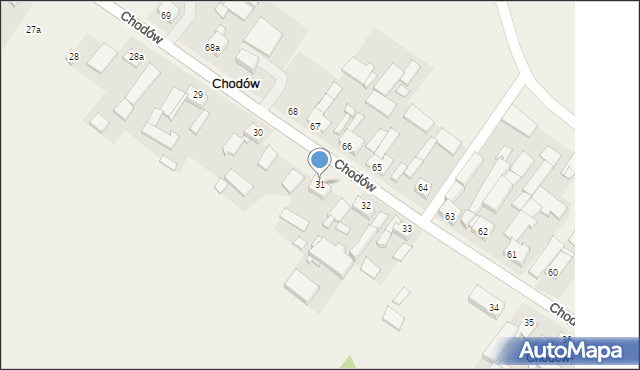 Chodów, Chodów, 31, mapa Chodów
