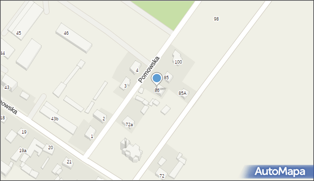 Chodów, Chodów, 86, mapa Chodów