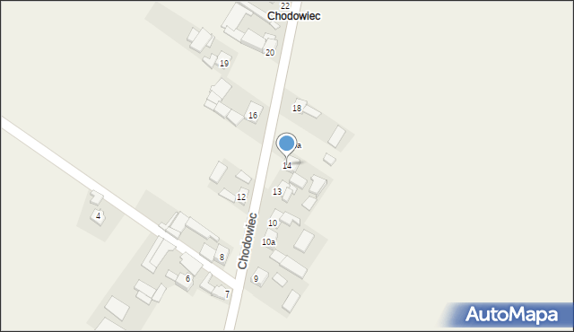 Chodów, Chodowiec, 14, mapa Chodów