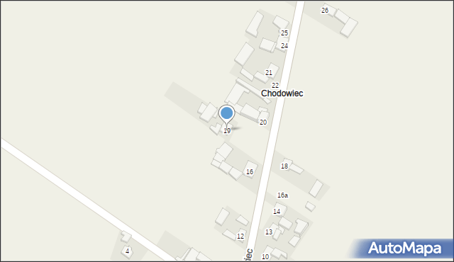 Chodów, Chodowiec, 19, mapa Chodów