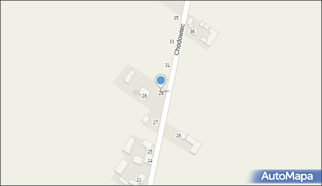 Chodów, Chodowiec, 29, mapa Chodów