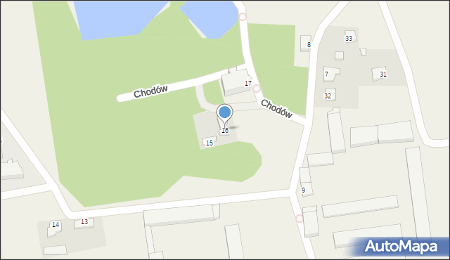 Chodów, Chodów, 16, mapa Chodów