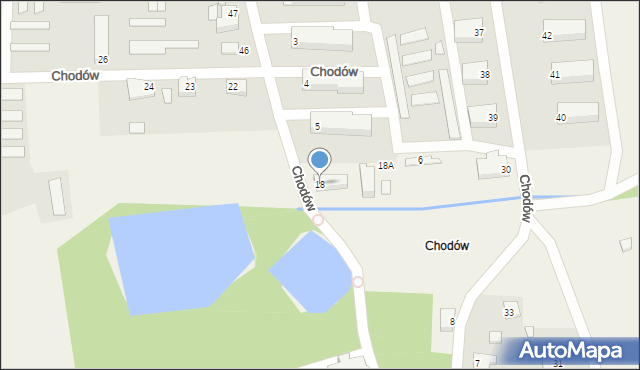 Chodów, Chodów, 18, mapa Chodów