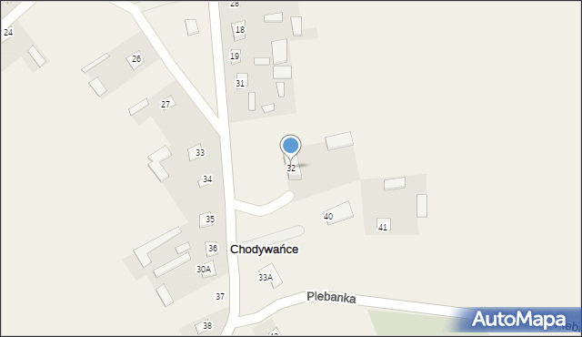 Chodywańce, Chodywańce, 32, mapa Chodywańce