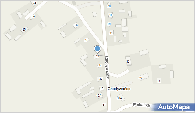 Chodywańce, Chodywańce, 33, mapa Chodywańce
