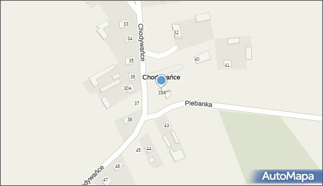 Chodywańce, Chodywańce, 33A, mapa Chodywańce