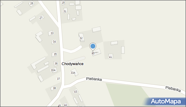 Chodywańce, Chodywańce, 40, mapa Chodywańce