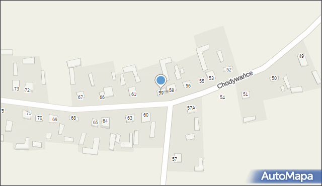 Chodywańce, Chodywańce, 59, mapa Chodywańce