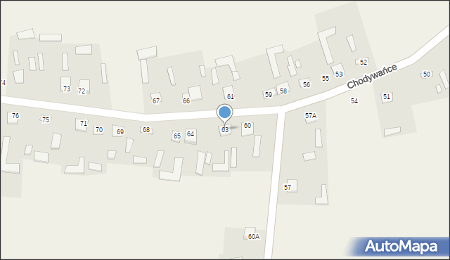 Chodywańce, Chodywańce, 63, mapa Chodywańce