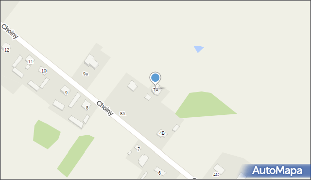 Choiny, Choiny, 7A, mapa Choiny