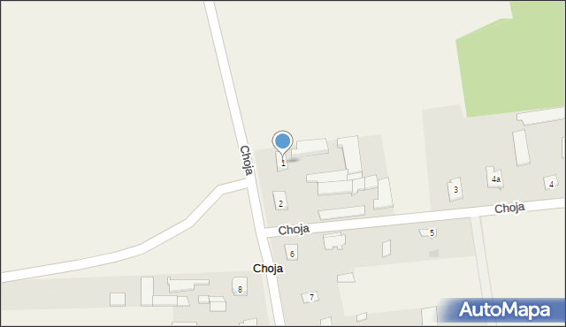 Choja, Choja, 1, mapa Choja