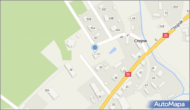 Chojnik, Chojnik, 36, mapa Chojnik