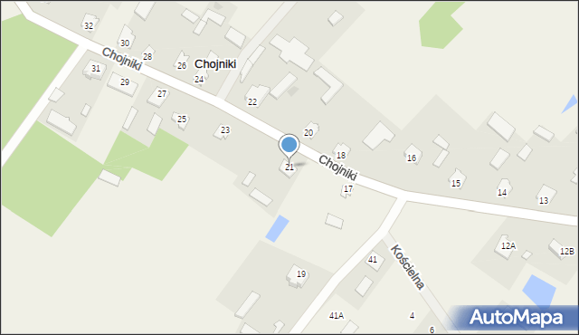 Chojniki, Chojniki, 21, mapa Chojniki