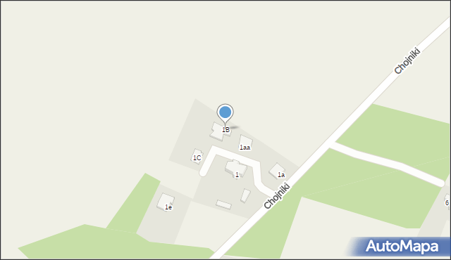 Chojniki, Chojniki, 1B, mapa Chojniki