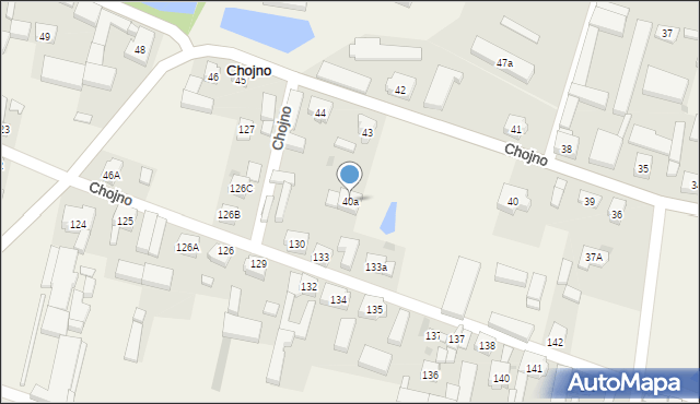 Chojno, Chojno, 40a, mapa Chojno