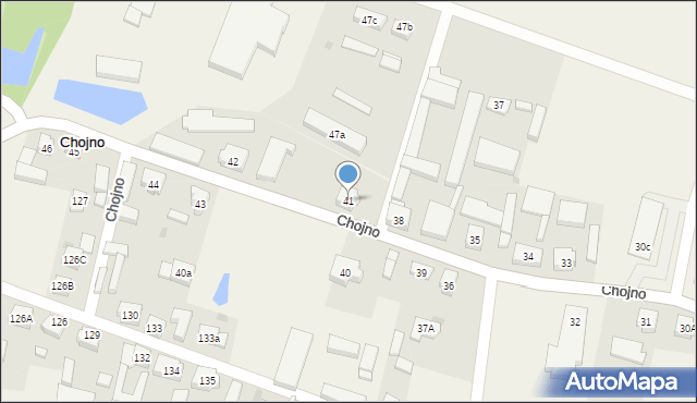 Chojno, Chojno, 41, mapa Chojno