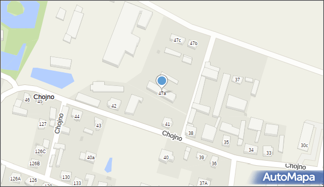 Chojno, Chojno, 47a, mapa Chojno