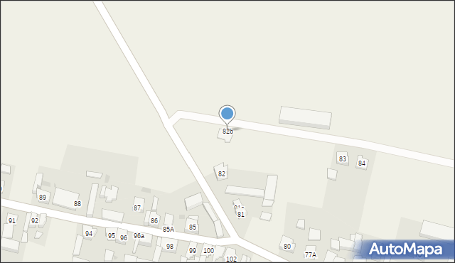 Chojno, Chojno, 82b, mapa Chojno