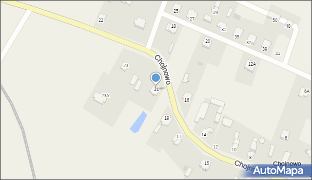 Chojnowo, Chojnowo, 21, mapa Chojnowo