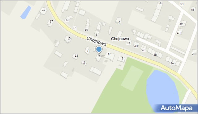 Chojnowo, Chojnowo, 7, mapa Chojnowo
