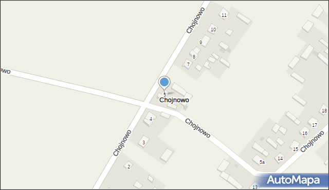 Chojnowo, Chojnowo, 5, mapa Chojnowo