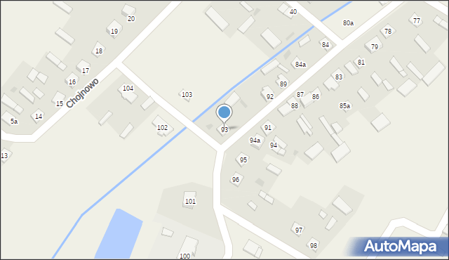 Chojnowo, Chojnowo, 93, mapa Chojnowo