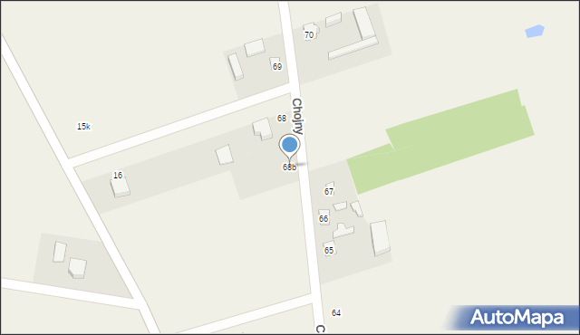 Chojny, Chojny, 68b, mapa Chojny
