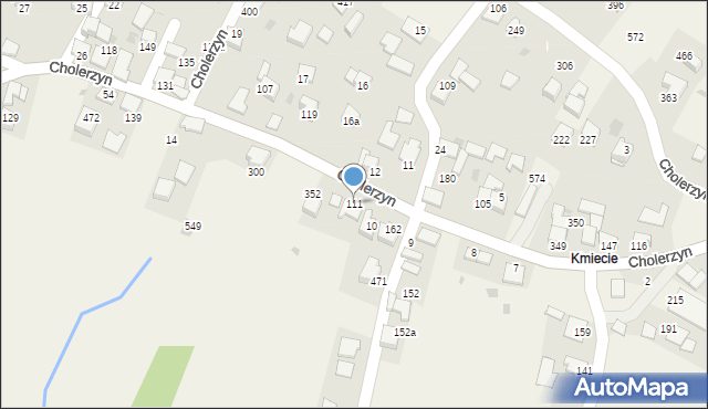 Cholerzyn, Cholerzyn, 111, mapa Cholerzyn